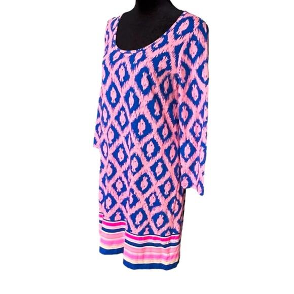 Lilly Pulitzer Beacon Fish Chase Dress in Bomber Blue | Beach Vacation Spring SM - Picture 3 of 14